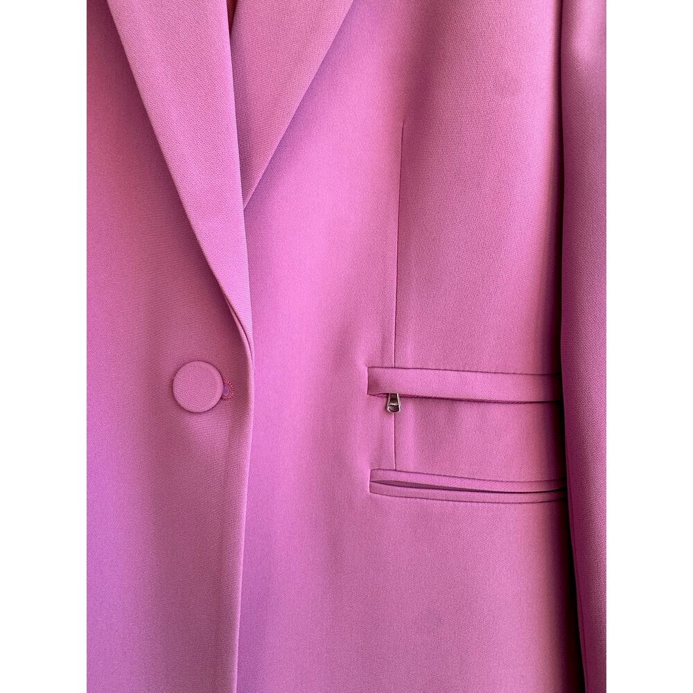 Judith & Charles Rae Pink Longline Blazer Dress Jacket Size 8 Made Canada $675 - Picture 8 of 15